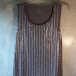 CHICOS TANK TOP SEQUINS   L